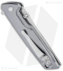 Boker Magnum Straight Brother Frame Lock Knife Aluminum (3.5" Satin) 8 Boker Magnum Straight Brother Frame Lock Knife Aluminum (3.5" Satin) -Boker Shop Boker Magnum Straight Brother Aluminum Satin 01MB722 BHQ 98576 jr side