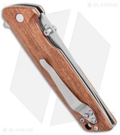 Boker Magnum Straight Brother Liner Lock Knife Wood (3.5" Satin) -Boker Shop Boker Magnum Straight Brother LL Wood Satin 01MB723 BHQ 98577 jr side