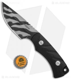 Boker Magnum Tiger Lily Fixed Blade Knife Black G-10 (4" Tiger Stripe) -Boker Shop Boker Magnum Tiger Lily G 10 Tiger Stripe 02RY089 BHQ 102968 jr bottlecap