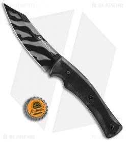 Boker Magnum Tiger Lily Trapper Fixed Blade G-10 (4.6" Tiger Stripe) 02RY088 -Boker Shop Boker Magnum Tiger Lily Trapper G 10 Tiger Stripe 02RY088 BHQ 102967 jr bottlecap