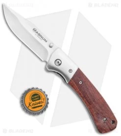 Boker Magnum Tsar Liner Lock Knife Rosewood (3.3" Satin) 01SC077 -Boker Shop Boker Magnum Tsar LL Rosewood Satin 01SC077 BHQ 118406 jr bottlecap