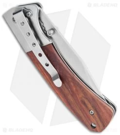 Boker Magnum Tsar Liner Lock Knife Rosewood (3.3" Satin) 01SC077 -Boker Shop Boker Magnum Tsar LL Rosewood Satin 01SC077 BHQ 118406 jr side