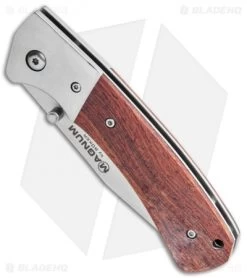 Boker Magnum Tsar Liner Lock Knife Rosewood (3.3" Satin) 01SC077 -Boker Shop Boker Magnum Tsar LL Rosewood Satin 01SC077 BHQ 118406 jr spine