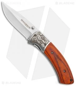 Boker Magnum Turul II Liner Lock Knife Pakka Wood (3.1" Satin)