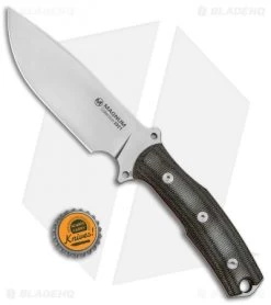 Boker Magnum Vox 2021 Collection Fixed Blade Knife Black Micarta (5.3" Satin) -Boker Shop Boker Magnum Vox 2021 Collection Fixed Blade Satin 02MAG2021 BHQ 121274 jr bottlecap