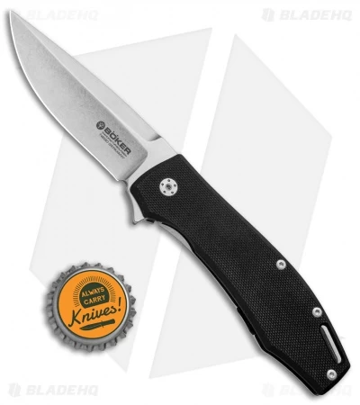 Boker Marlowe KMP22 Frame Lock Knife Black G-10 (3.1" Stonewash) 110658 6 Boker Marlowe KMP22 Frame Lock Knife Black G-10 (3.1" Stonewash) 110658 - Image 4