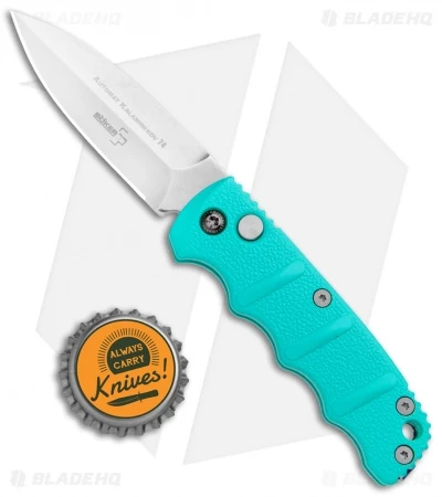 Boker Mini Kalashnikov Dagger Automatic Knife Tyranny Teal (2.5" Stonewash) 7 Boker Mini Kalashnikov Dagger Automatic Knife Tyranny Teal (2.5" Stonewash) - Image 5