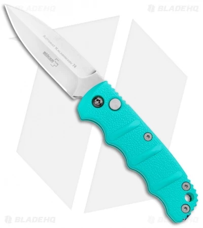 Boker Mini Kalashnikov Dagger Automatic Knife Tyranny Teal (2.5" Stonewash) 3 Boker Mini Kalashnikov Dagger Automatic Knife Tyranny Teal (2.5" Stonewash)