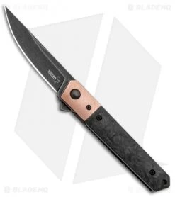 Boker Mini Kwaiken Flipper Knife Copper/Marble CF (3" Smokewash VG-10)