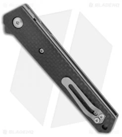 Boker Mini Kwaiken Exclusive Flipper Knife Carbon Fiber (3" Smokewash VG-10) -Boker Shop Boker Mini Kwaiken cf sw BHQ 36349 er side