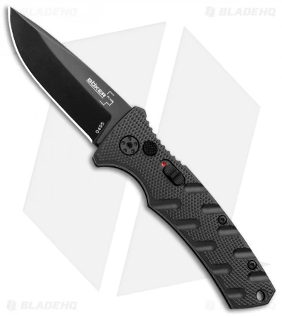 Boker Mini Strike Automatic Knife Black Aluminum (2.6" Black D2) 3 Boker Mini Strike Automatic Knife Black Aluminum (2.6" Black D2)