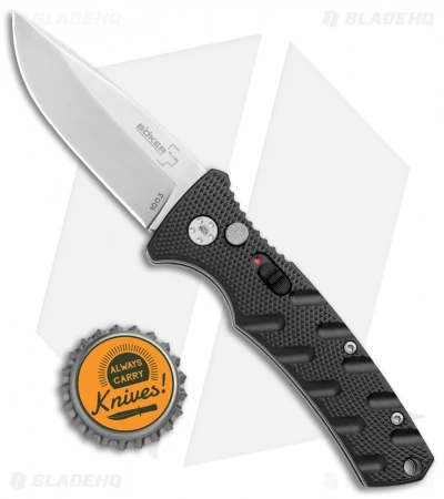 Boker Mini Strike Automatic Knife Black Aluminum (2.6" Stonewash D2) 6 Boker Mini Strike Automatic Knife Black Aluminum (2.6" Stonewash D2) - Image 4