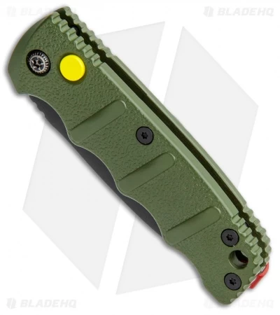 Boker Mini Warhawk Kalashnikov Dagger Automatic Knife Green (2.5" Black D2) 3 Boker Mini Warhawk Kalashnikov Dagger Automatic Knife Green (2.5" Black D2) - Image 2