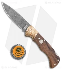 Boker Mokume Damascus Lock Back Knife Walnut (3.125" Damascus) 110166DAM -Boker Shop Boker Mokume Damascus LB Walnut Damascus 110166DAM BHQ 105709 jr bottlecap