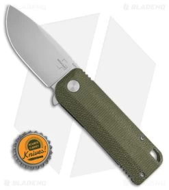 Boker Plus Baba Yaga Liner Lock Knife Green Micarta (2.7" Satin) -Boker Shop Boker Plu s Baba Yaga LLK Green Micarta 2in Satin BHQ 146705 td size