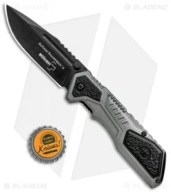Boker Plus AK-19 Liner Lock Knife (3.50" Black) 01KAL19 -Boker Shop Boker Plus AK 19 LL Black 01KAL19 BHQ 101753 jr bottlecap