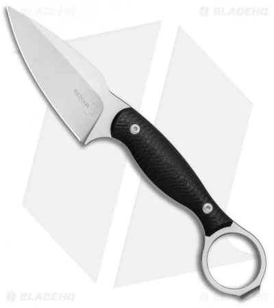 Boker Plus Accomplice Fixed Blade Knife Black G-10 (3.1" Satin) 2 Boker Plus Accomplice Fixed Blade Knife Black G-10 (3.1" Satin)