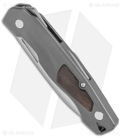 Boker Plus Aluma Liner Lock Knife Aluminium/Wood (3.5" Stonewash) 4 Boker Plus Aluma Liner Lock Knife Aluminium/Wood (3.5" Stonewash) - Image 2