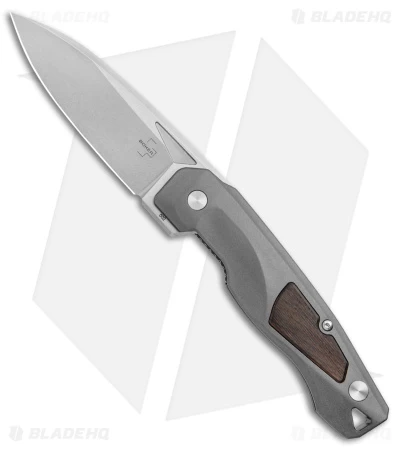 Boker Plus Aluma Liner Lock Knife Aluminium/Wood (3.5" Stonewash) 3 Boker Plus Aluma Liner Lock Knife Aluminium/Wood (3.5" Stonewash)