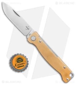 Boker Plus Atlas Slip Joint Knife Brass (2.75" Satin) 01BO853 -Boker Shop Boker Plus Atlas Slip Joint Knife Brass 2in Satin BHQ 125033 td size