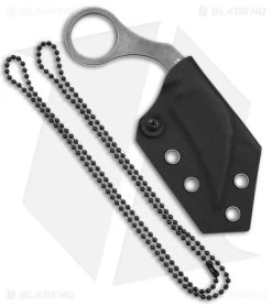 Boker Plus Bad Moon Karambit Fixed Blade Knife (2.4" Gray Stonewash) 02BO078 -Boker Shop Boker Plus Bad Moon Karambit FBK 2in Gray SW BHQ 146736 td sheath