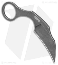 Boker Plus Bad Moon Karambit Fixed Blade Knife (2.4" Gray Stonewash) 02BO078 -Boker Shop Boker Plus Bad Moon Karambit FBK 2in Gray SW BHQ 146736 td spine