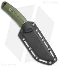 Boker Plus Blacklist Fixed Blade Knife OD Green (4.875" Stonewash) 02BO007 -Boker Shop Boker Plus Blacklist OD Green SW 02BO007 BHQ 49519 jr sheath 2