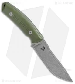 Boker Plus Blacklist Fixed Blade Knife OD Green (4.875" Stonewash) 02BO007 -Boker Shop Boker Plus Blacklist OD Green SW 02BO007 BHQ 49519 jr spine 2