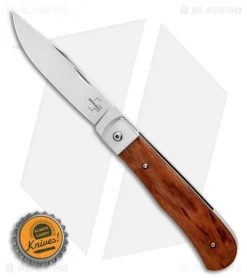 Boker Plus Bonfire Front Flipper Knife Bubinga Wood (3.4" Satin) 9 Boker Plus Bonfire Front Flipper Knife Bubinga Wood (3.4" Satin) -Boker Shop Boker Plus Bonfire Bubinga Flipper Knife BHQ 125050 LS Bottlecap