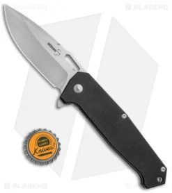 Boker Plus Burke Hitman Frame Lock Knife Black G10 (3.625" D2 Stonewash) 01BO776 -Boker Shop Boker Plus Burke Hitman Black G 10 SW 01BO776 BHQ 68841 jr bottlecap