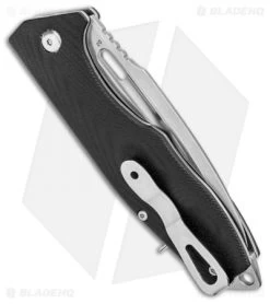 Boker Plus Caracal 42 Slip Joint Pin Lock Knife Black G10 (3.5" Stonewash) -Boker Shop Boker Plus Caracal 42 SJ Black G 10 SW 01BO753 BHQ 98594 jr side