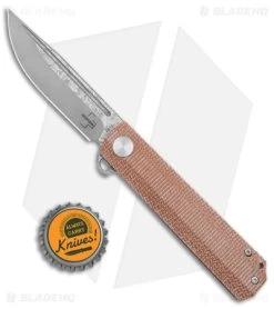 Boker Plus Cataclyst Frame Lock Knife Brown Micarta (3" Damascus) -Boker Shop Boker Plus Cataclyst FL Brown Micarta Damascus BHQ 146711 jr bottlecap
