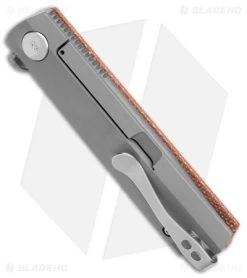 Boker Plus Cataclyst Frame Lock Knife Brown Micarta (3" Damascus) -Boker Shop Boker Plus Cataclyst FL Brown Micarta Damascus BHQ 146711 jr side