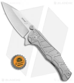 Boker Plus Dreed Frame Lock Knife Titanium (3.5" Stonewash) 01BO616 -Boker Shop Boker Plus Dreed FL Ti SW 01BO616 BHQ 77339 jr bottlecap