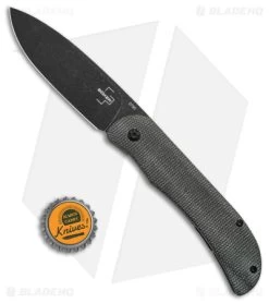 Boker Plus Exscalibur Micarta Frame Lock Knife (3.4" Black SW) 01BO359 -Boker Shop Boker Plus Exscalibur Micarta FL Knife 3in Black SW BHQ 139176 td size