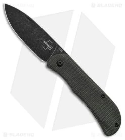 Boker Plus Exscalibur Micarta Mini Frame Lock Knife Green (2.7" Black ) 01BO367