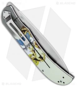 Boker Plus Frazetta "Ghoul Queen" Exskelibur I Frame Lock Knife (3.5" Satin) -Boker Shop Boker Plus Frazetta Ghoul Queen Exskelibur I FL Satin BHQ 94331 jr side