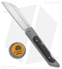 Boker Plus Genios Lockback Knife Carbon Fiber/Ti (3" Satin) 01BO247 -Boker Shop Boker Plus Genios LB CF Ti Satin 01BO247 BHQ 101725 jr bottlecap