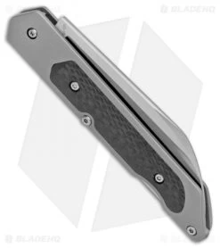 Boker Plus Genios Lockback Knife Carbon Fiber/Ti (3" Satin) 01BO247 -Boker Shop Boker Plus Genios LB CF Ti Satin 01BO247 BHQ 101725 jr side