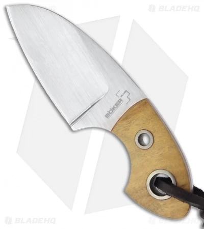 Boker Plus Gnome Olive Fixed Blade Knife (2" Satin) 02BO238 3 Boker Plus Gnome Olive Fixed Blade Knife (2" Satin) 02BO238