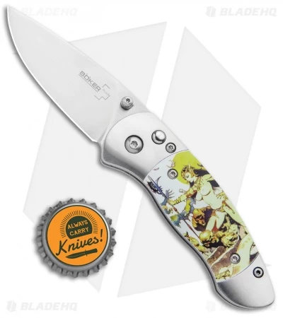 Boker Plus Gordito Frazetta "Ghoul Queen" Folding Knife (2.25" Satin) 6 Boker Plus Gordito Frazetta "Ghoul Queen" Folding Knife (2.25" Satin) - Image 4