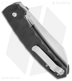 Boker Plus Haddock Pro Knife Black G-10 (3.4" Satin) 01BO232 -Boker Shop Boker Plus Haddock Pro Knife Black G 10 3.375 Sattin Jens Anso 01BO232 BHQ 118394 LS Side