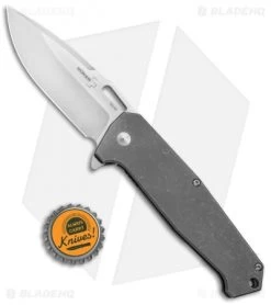 Boker Plus Burke Hitman Frame Lock Knife Titanium (3.625" Satin) 01BO775 -Boker Shop Boker Plus Hitman Titan Ti Satin 01BO775 BHQ 68840 jr bottlecap 2