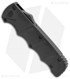 Boker Kalashnikov Bowie D/A OTF Automatic Knife (3.5" Black SW D2) -Boker Shop Boker Plus Kalashnikov DA OTF Auto Black SW BHQ 113130 jr spine