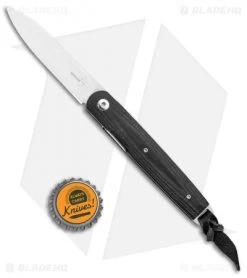 Boker Plus Kansei LRF Liner Lock Knife Black G-10 (3" Satin) 01BO078 -Boker Shop Boker Plus Kansei LRF LL Black G 10 Satin 01BO078 BHQ 95853 jr bottlecap