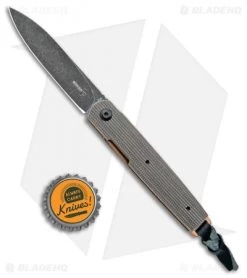 Boker Plus Kansei LRF Liner Lock Knife Green Canvas Micarta (3" Smokewash) -Boker Shop Boker Plus Kansei LRF LL Green Canvas Micarta Smokewash 01BO124SOI BHQ 101969 jr bottlecap