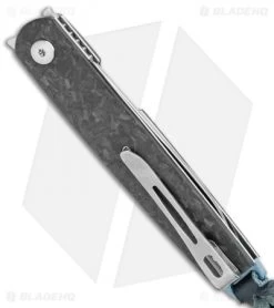 Boker Plus Kansei LRF Liner Lock Knife Shred CF (3" Satin) -Boker Shop Boker Plus Kansei LRF LL Shred Marble CF Satin 01BO139SOI BHQ 102028 jr side