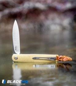 Boker Plus Kansei Matsuno LRF Liner Lock Knife Brass (3" Satin) -Boker Shop Boker Plus Kansei LRF Liner Lock Knife Brass Satin 01BO123SOI 101968 kp river web