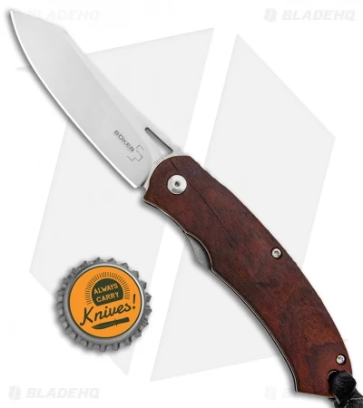 Boker Plus Kansei Takara Liner Lock Knife Cocobolo Wood (3.125" Satin) 01BO895 6 Boker Plus Kansei Takara Liner Lock Knife Cocobolo Wood (3.125" Satin) 01BO895 - Image 4