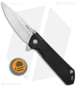 Boker Plus Kihon Frame Lock Knife Black G-10 (3.25" Satin) -Boker Shop Boker Plus Kihon Black G 10 01BO774 BHQ 67886 jr bottlecap 2